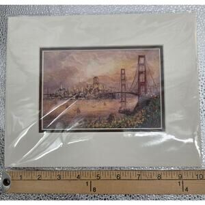 Golden Gate‎ Bridge Art Print By Anna Chrasta 8"x10"